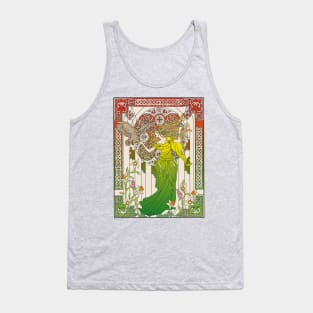 Celtic Woman (cream on green) Tank Top